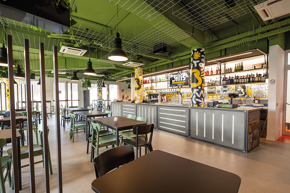 Interno del ristorante Billis